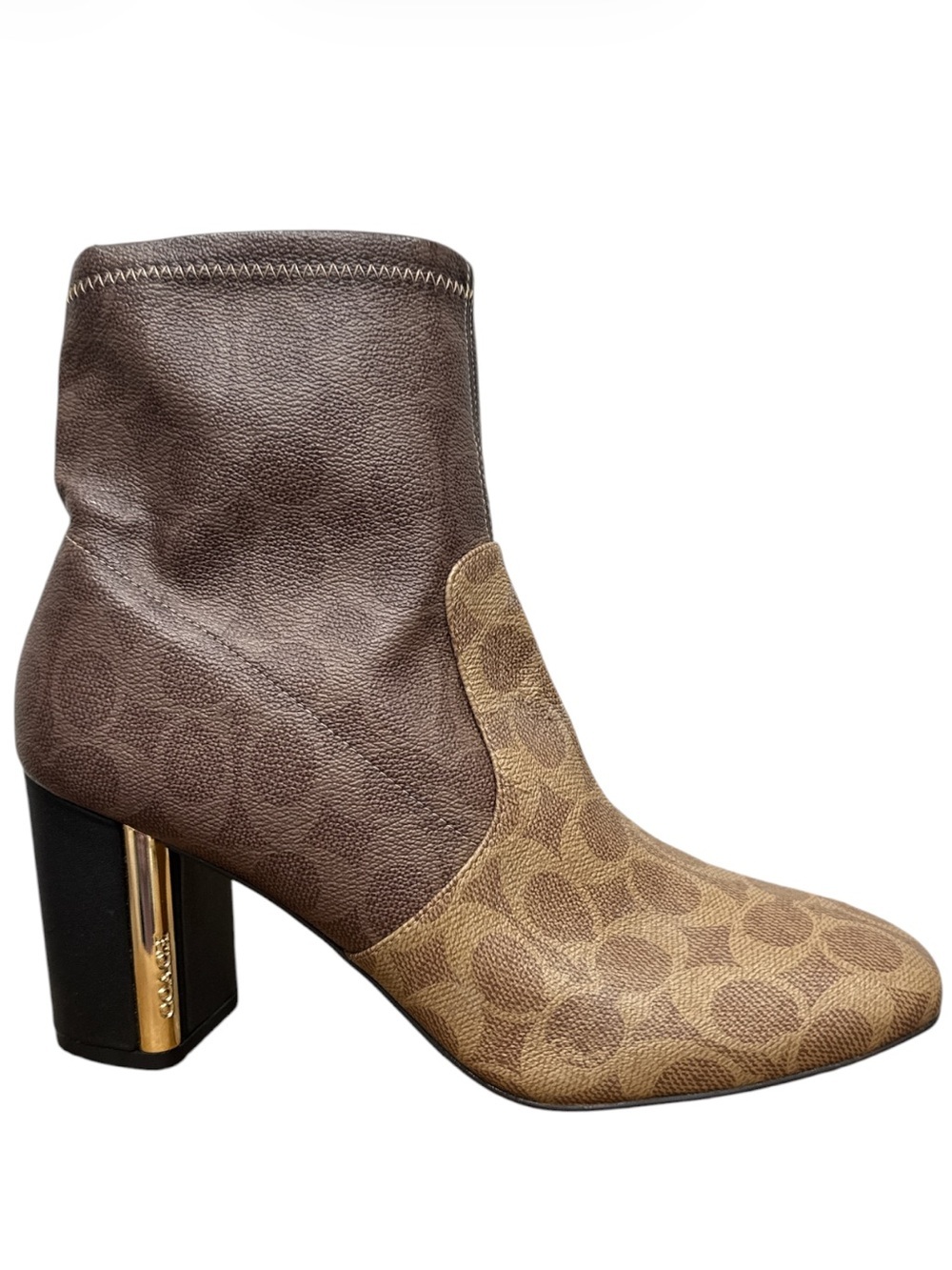 Coach Margot Monogram Coated Canvas Boots 9.5 NEW - Picture 8 of 8